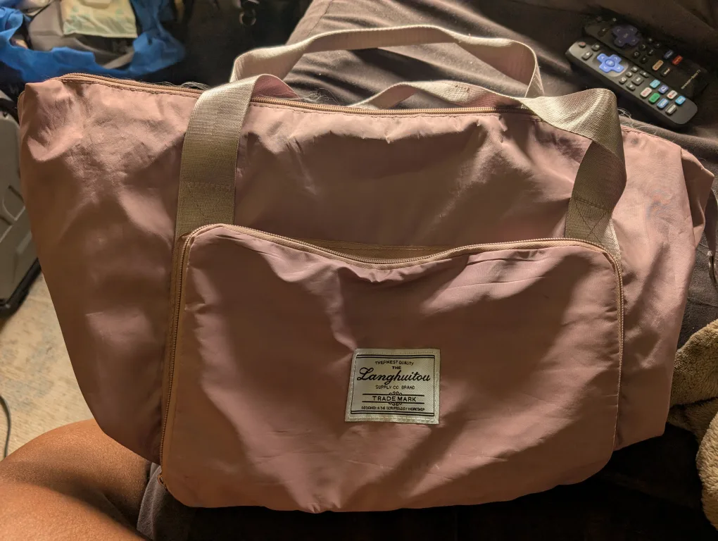 # free cycle Langhuitou Travel Duffle Bag - Mauve thumbnail