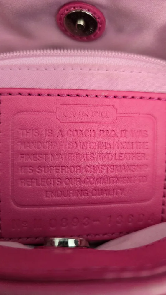Coach Pink Signature Handbag image indicator(3)