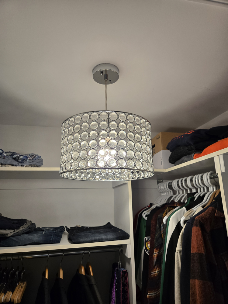 Crystal Beaded Pendant Light