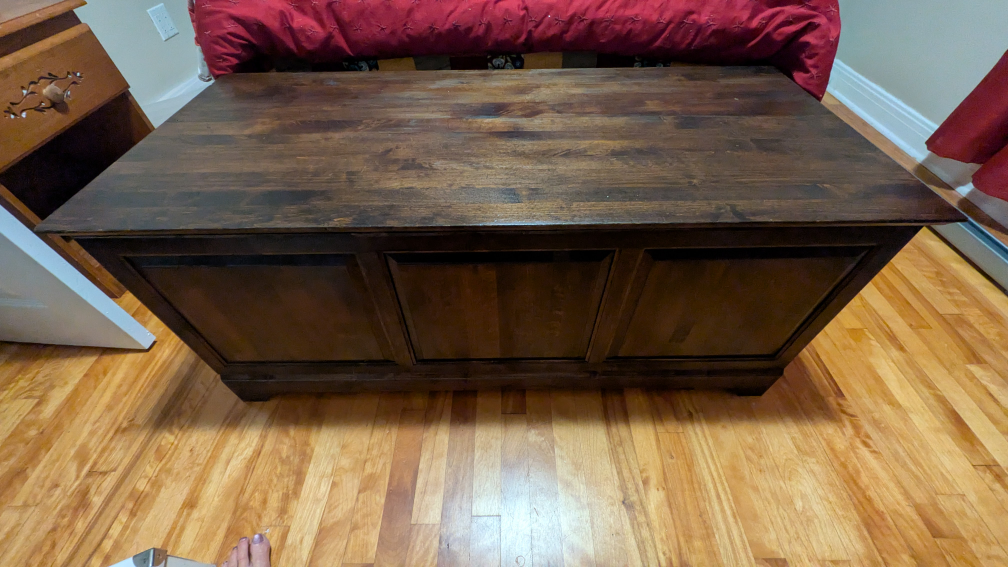 Dark Wood Storage Chest - photo 4