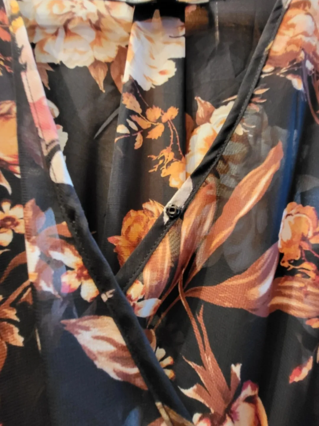 ❣️ Like New Elegant Long Maxi Dress Black Floral Print - Small image indicator(6)
