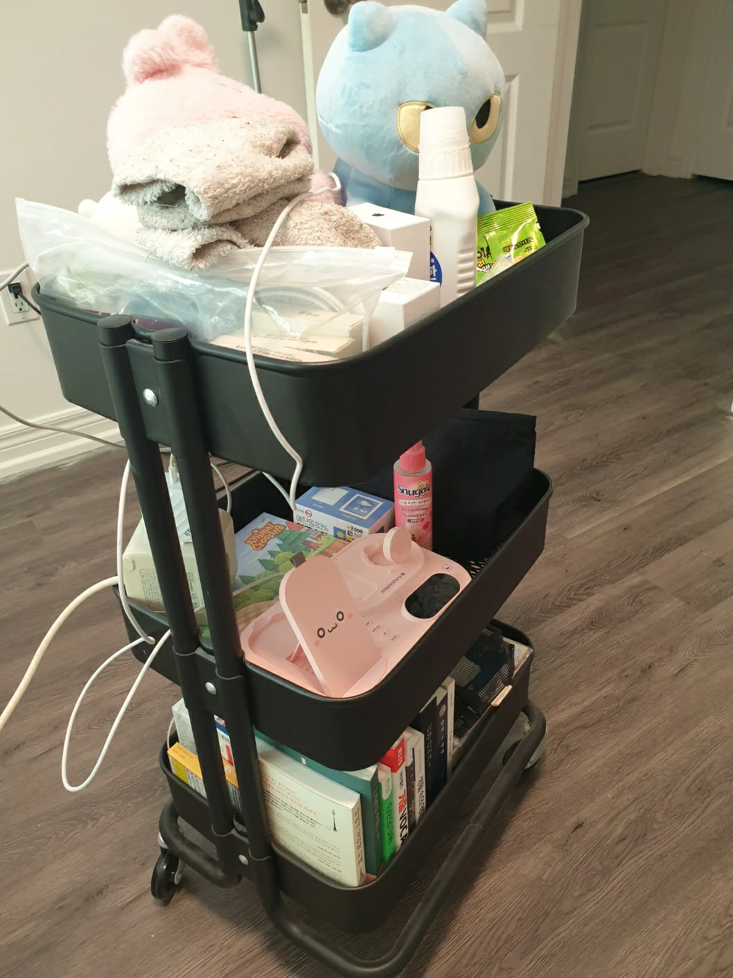Three-Tier Rolling Cart