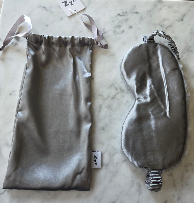 Grey Sleep Mask with Pouch
