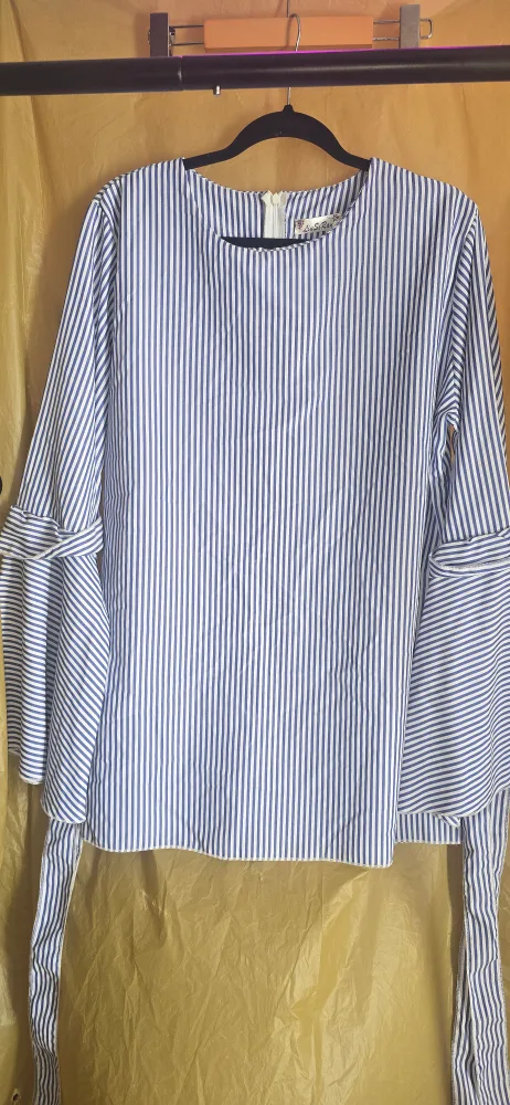 Striped Blouse with Bell Sleeves thumbnail