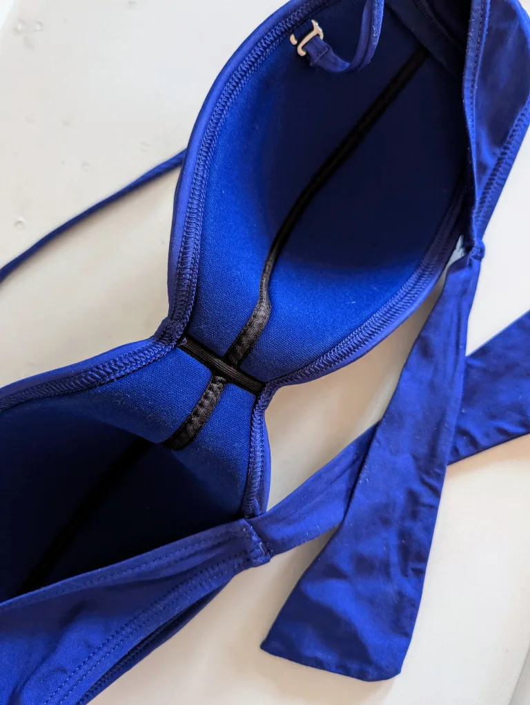 Navy Royal Blue Bandeau Bikini Top 💙 image indicator(3)