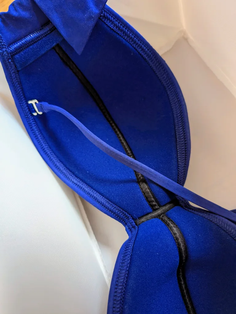 Navy Royal Blue Bandeau Bikini Top 💙 image indicator(4)