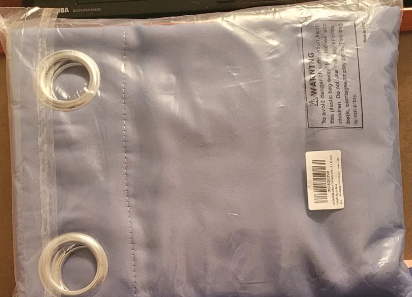 Dusty Blue Grommet Curtains thumbnail