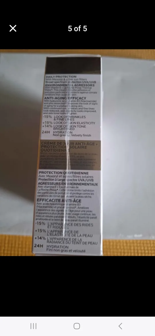 3 X La Roche Posay  Anthelios Age Correct SPF50 & Daily Cream image indicator(5)