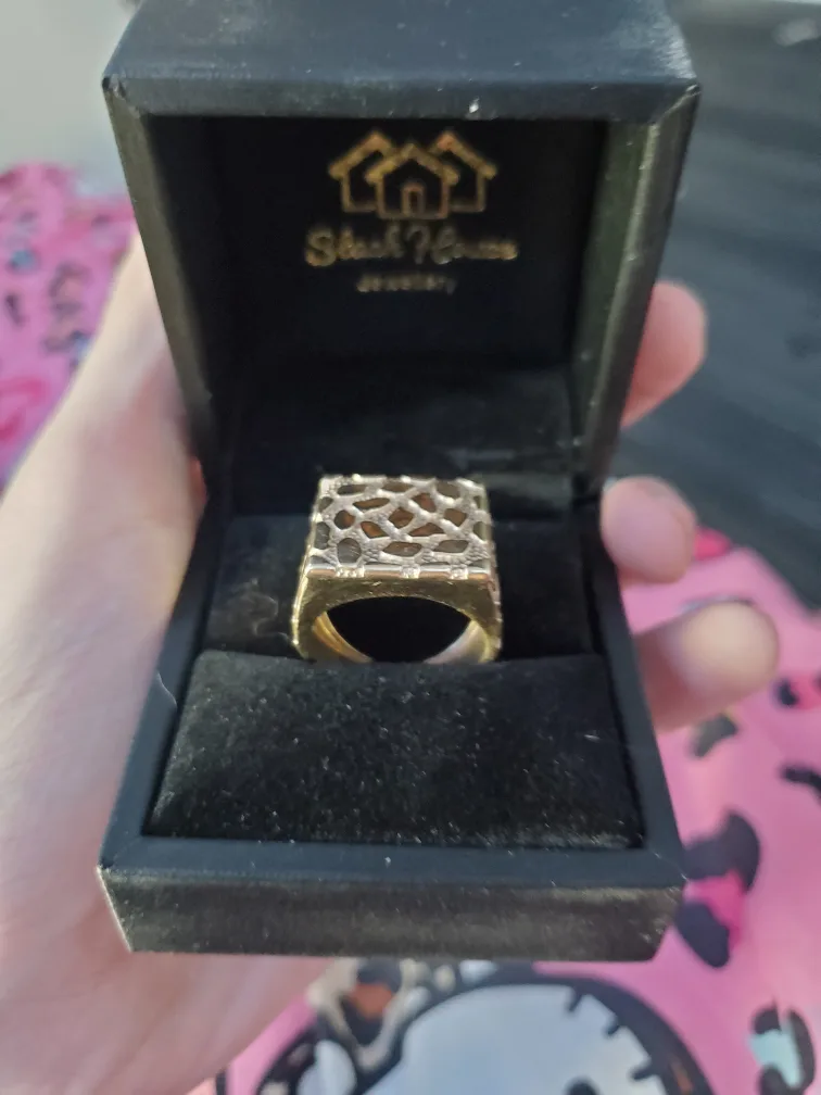Gold nugget ring from Stackhouse house jewelry thumbnail