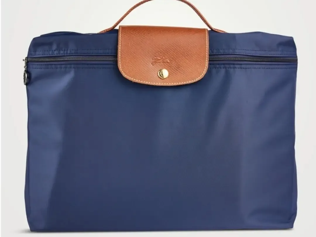 Longchamp Le Pliage Navy Briefcase Bag thumbnail