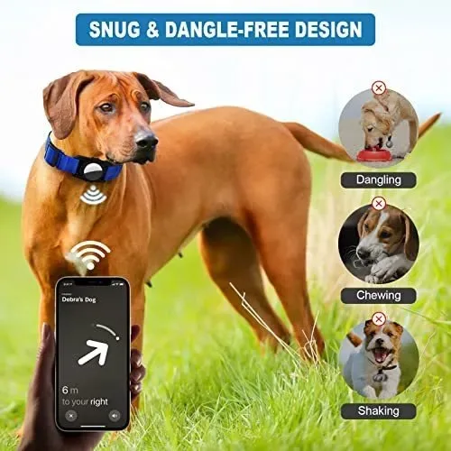 Dog Collar with AirTag Holder - Blue - Size L image indicator(7)