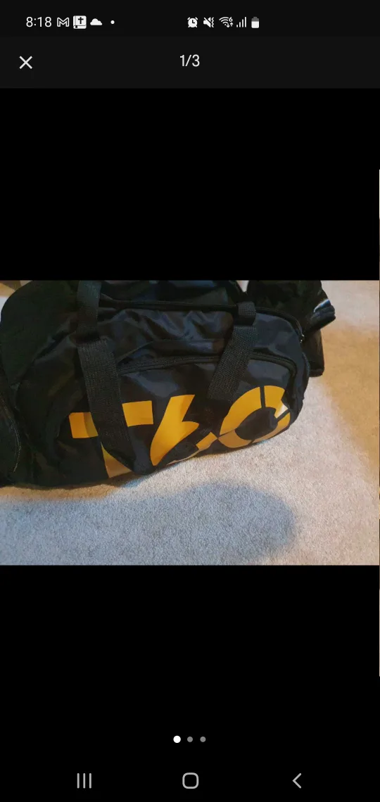 TTC Black Gym Bag and basketball bag thumbnail