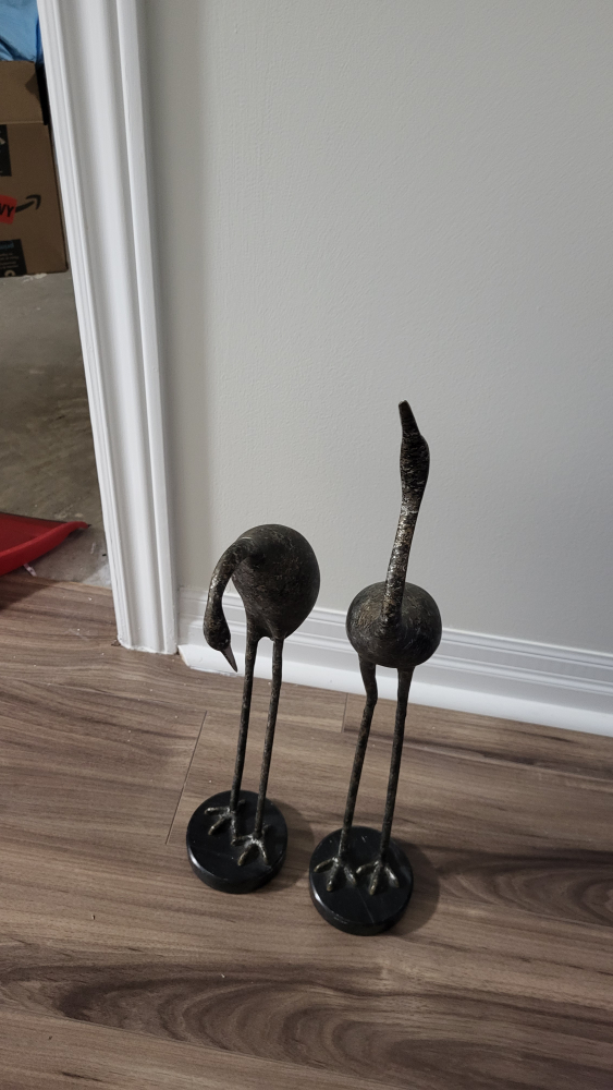 Metal Crane Statues