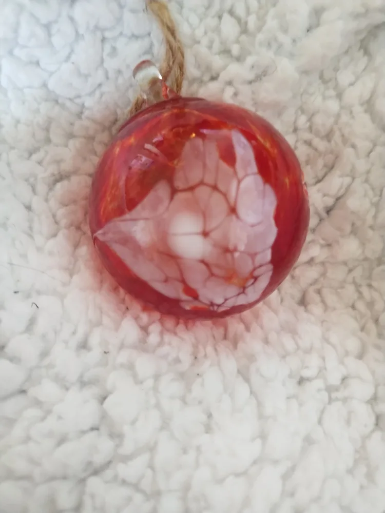 Set of Six hand blown Glass Ornaments image indicator(6)