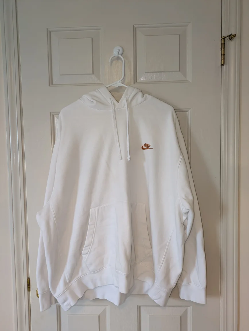 Nike White Hoodie - XXL thumbnail