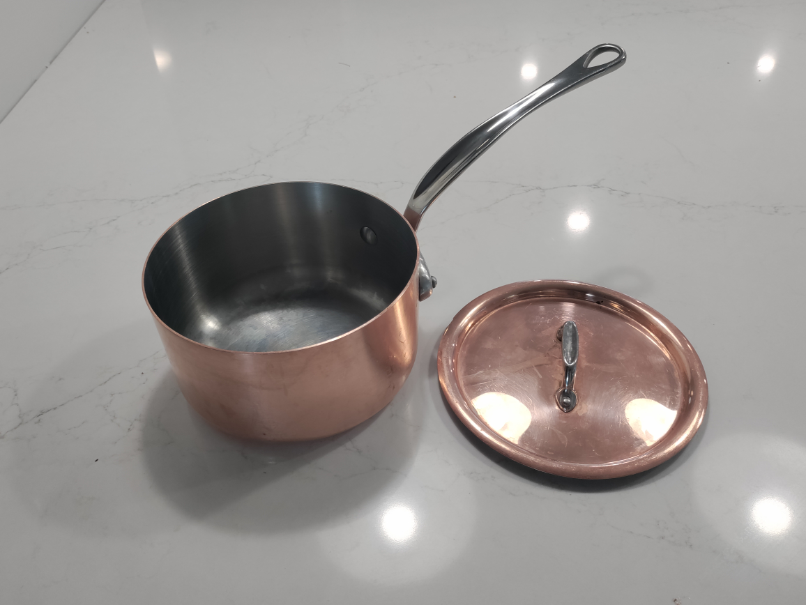 Mauviel M'Tradition Copper Saucepan with Lid - photo 3