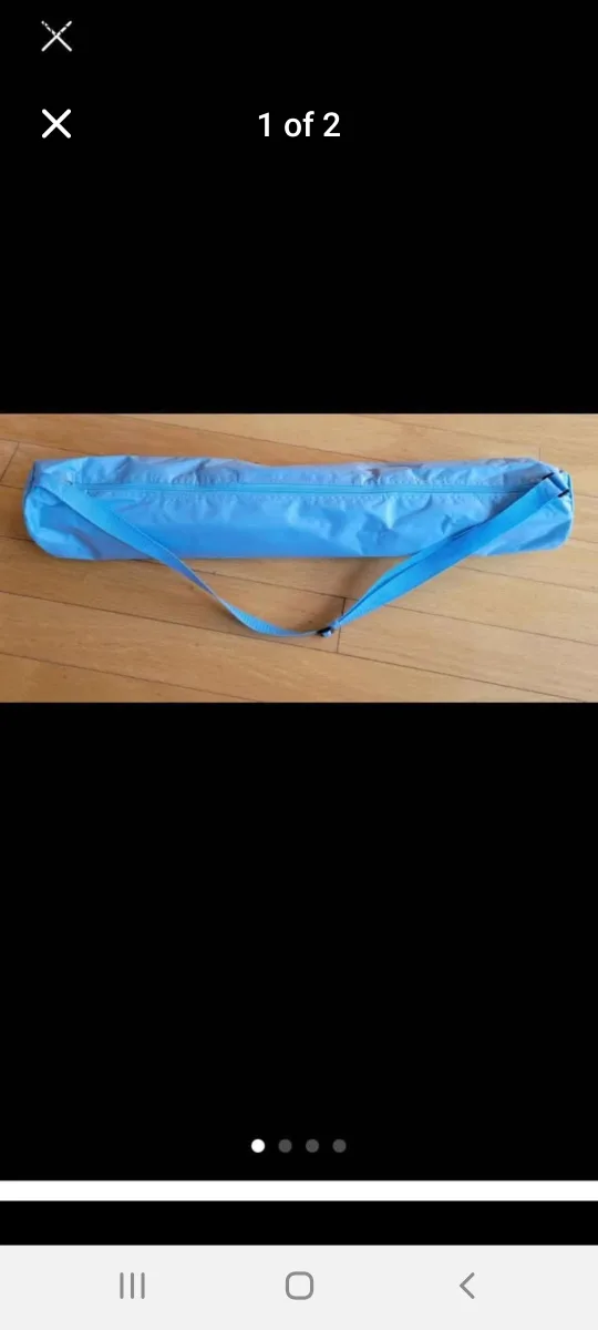 Blue Yoga Mat with Carrying Bag thumbnail