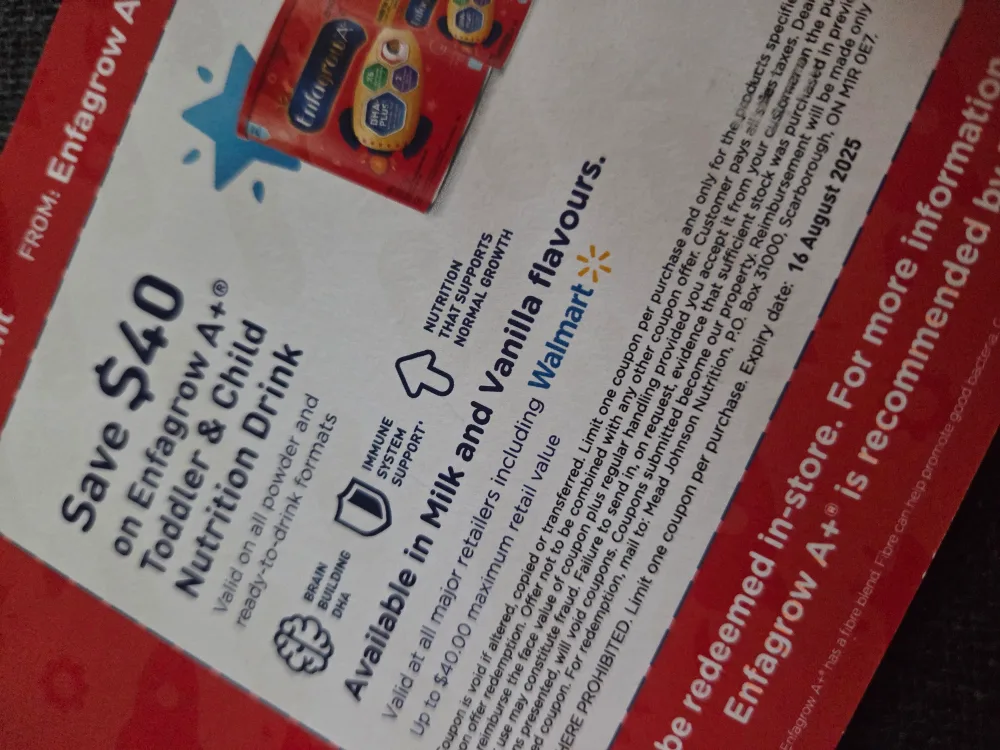 Enfagrow A+ $40 Off Coupon image indicator(2)