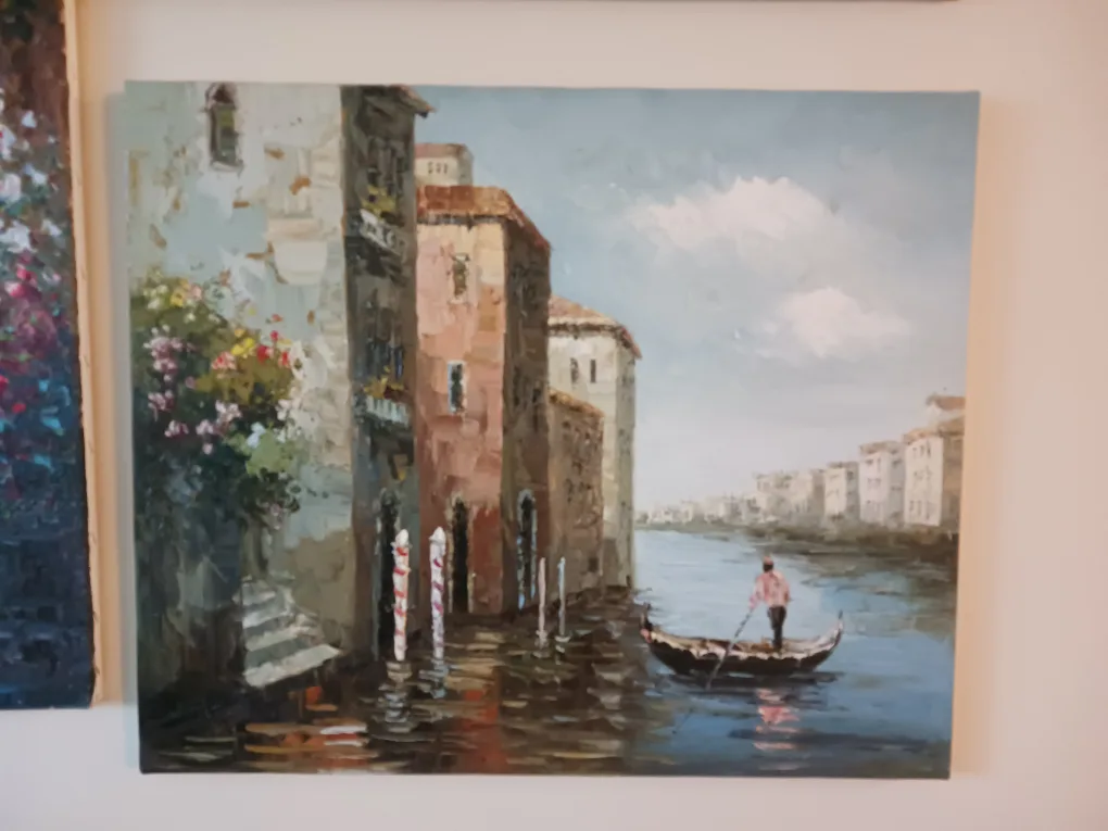 Venice Canal Oil Painting thumbnail
