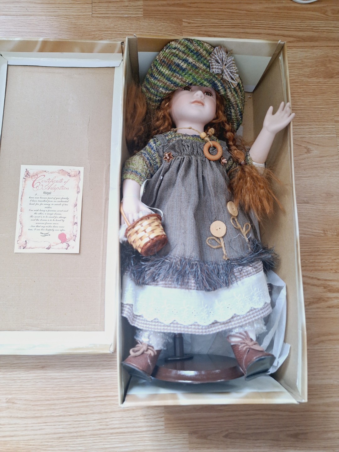 Porcelain Doll with Accessories