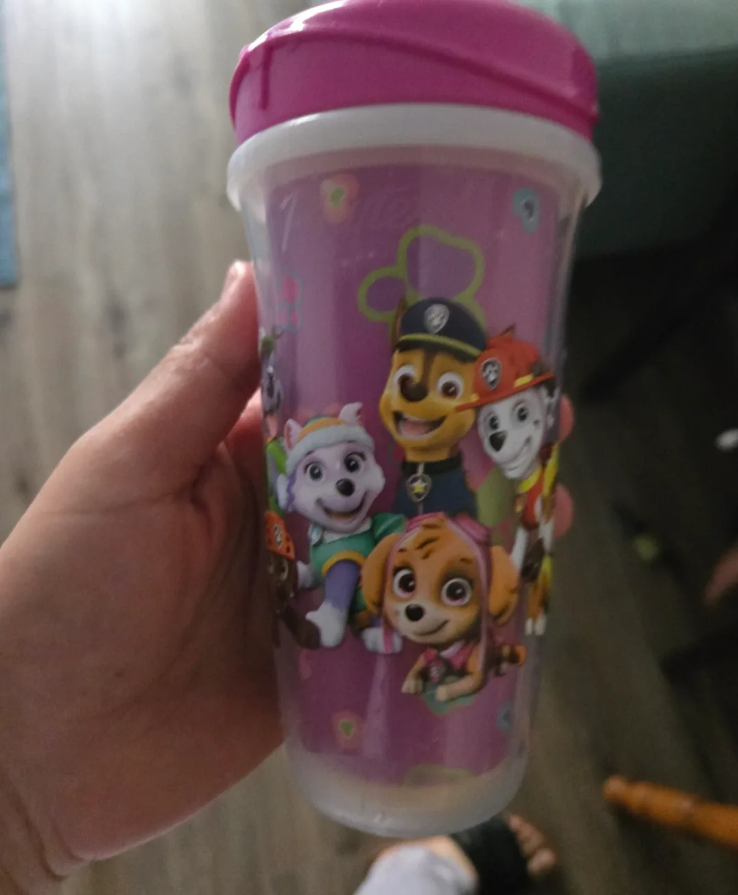 Paw Patrol Kids Cup with Lid #freecycle thumbnail