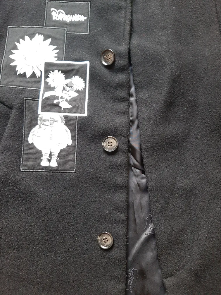 GXG Black Wool Coat - Size L image indicator(7)