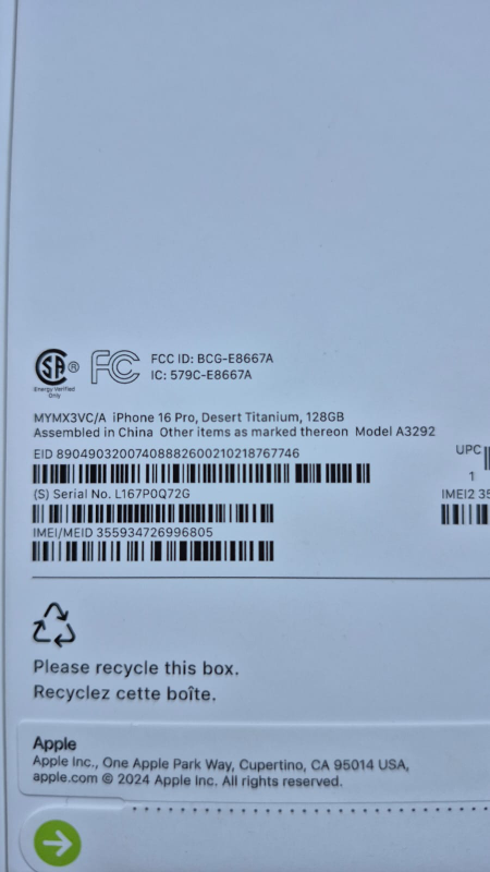 New iPhone 16 Pro Desert Titanium 128GB - photo 5