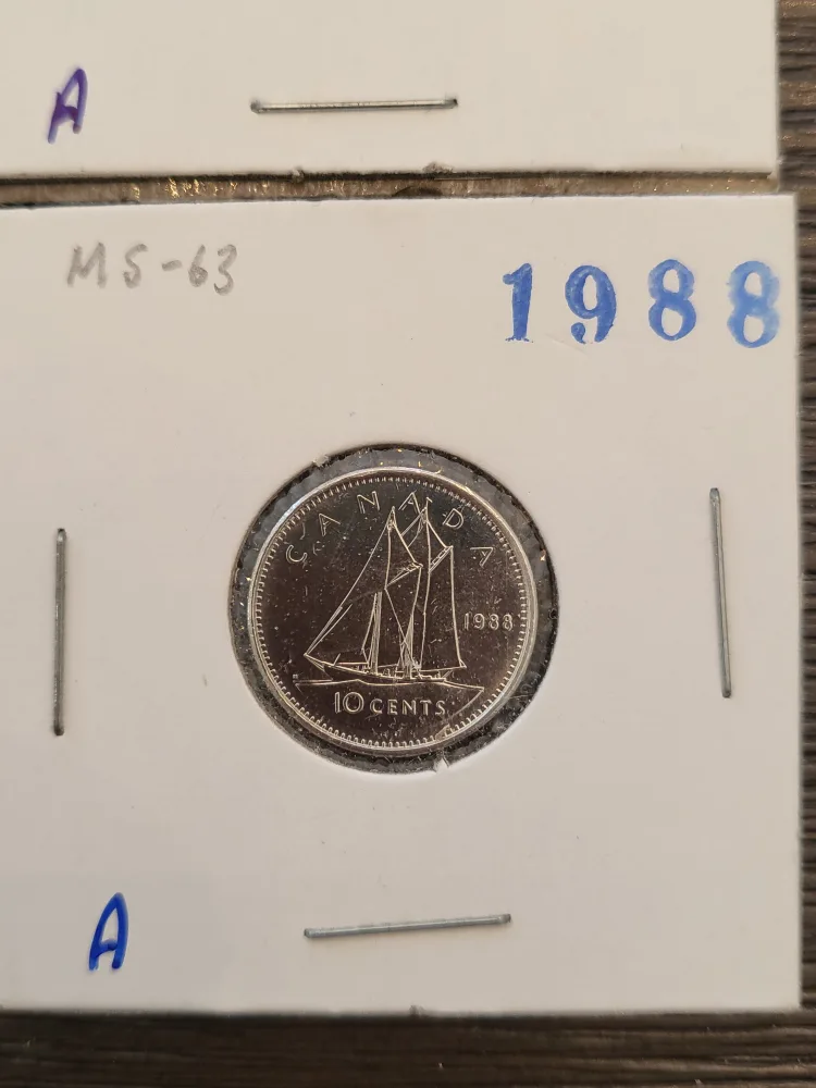 Canadian 10 Cents Coins (1985-1988) image indicator(6)