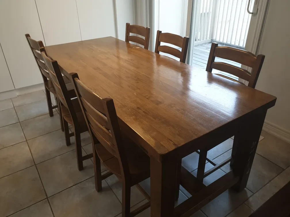 Solid Wood Dining Table Set image indicator(3)