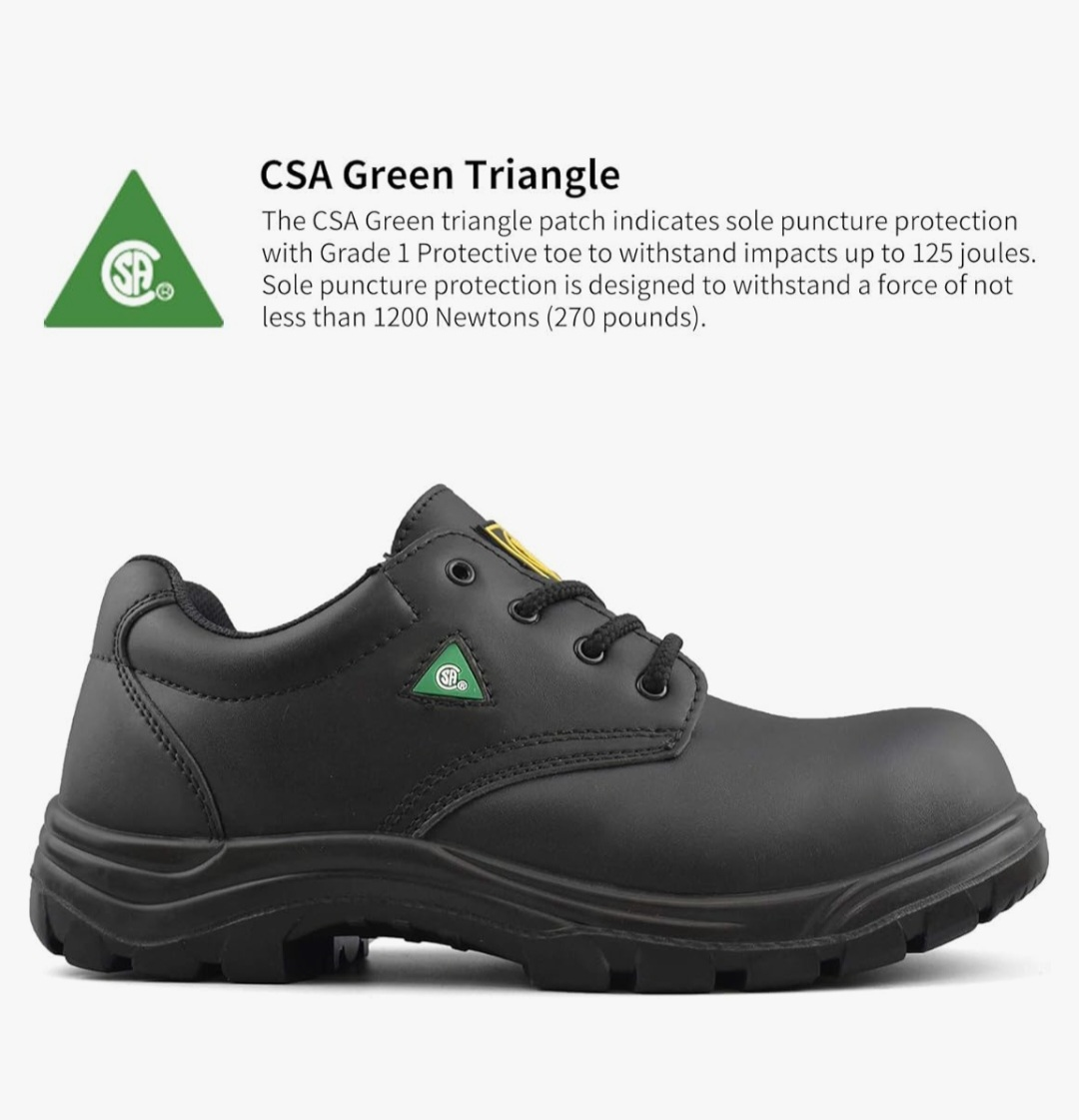 Tiger Safety CSA Men's Steel Toe Leather Work Safety Shoes 4933 - photo 2