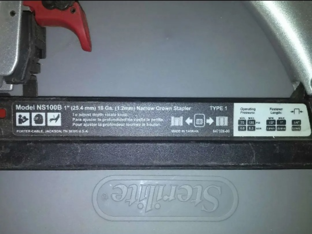 Porter-Cable NS100B Narrow Crown Stapler - photo 3