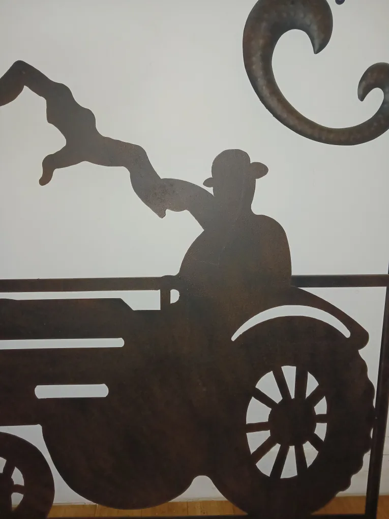 Large Metal Farm Wall Art Rare Piece image indicator(9)