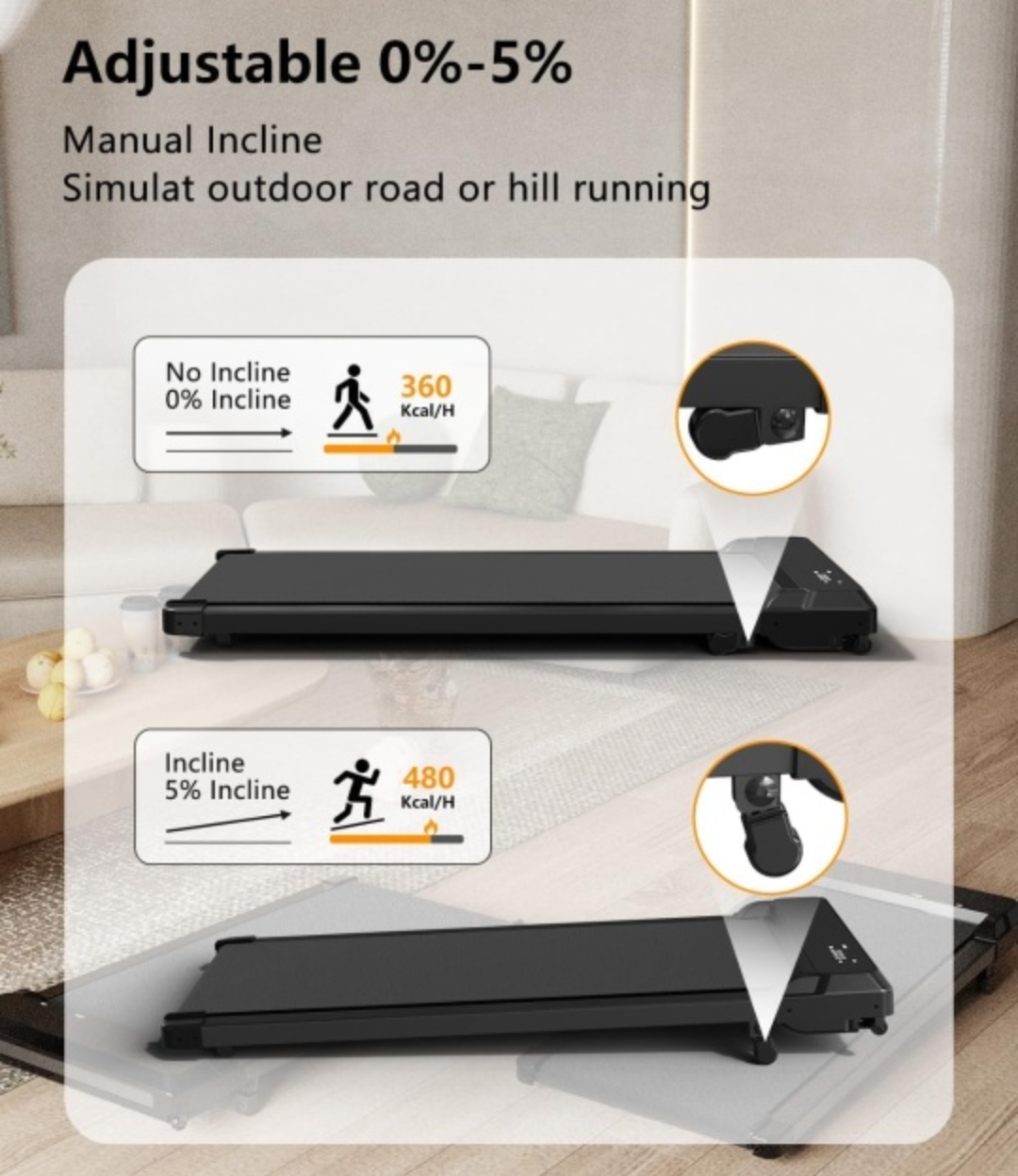 Walking Pad Treadmill with Incline - photo 5