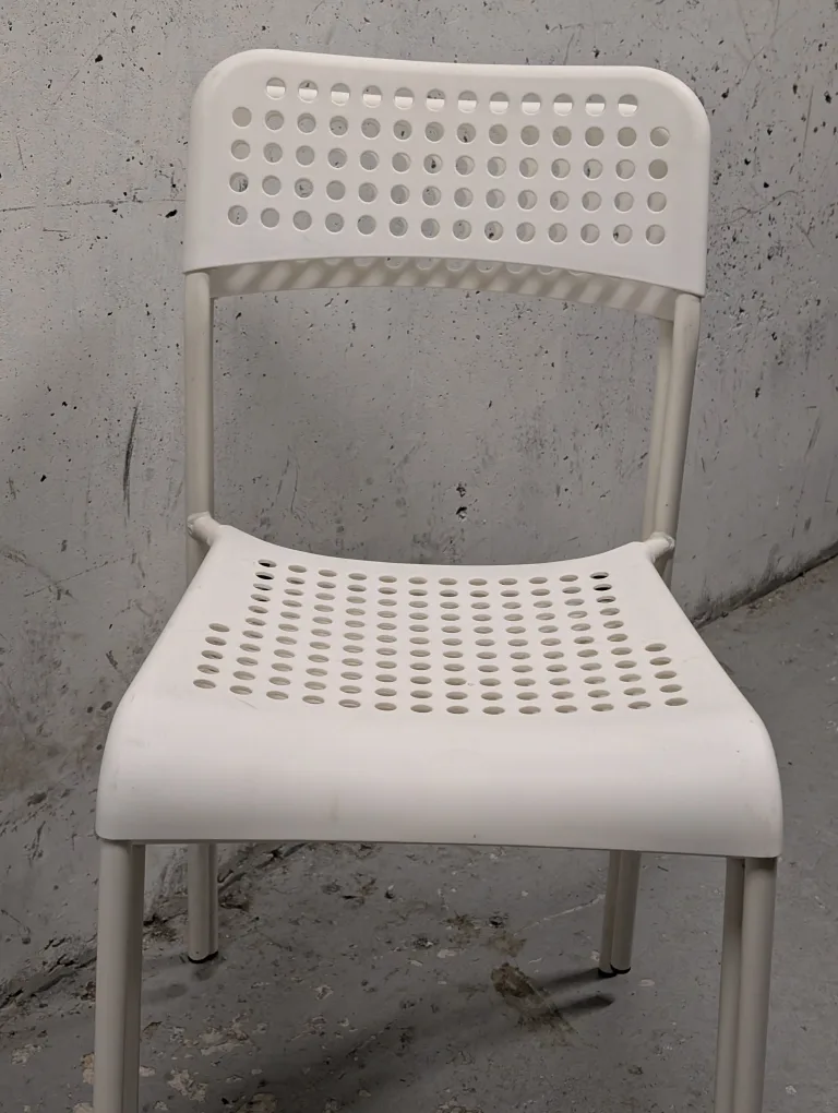 IKEA White Plastic Chair