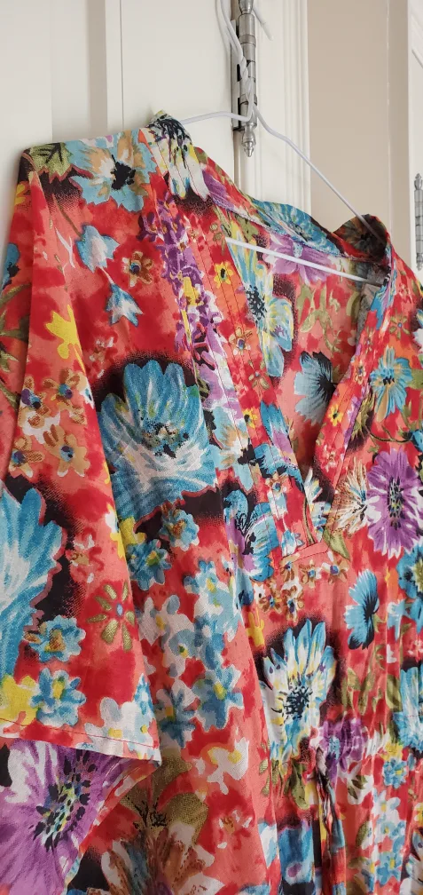 Floral Print Dress / Long Blouse image indicator(2)