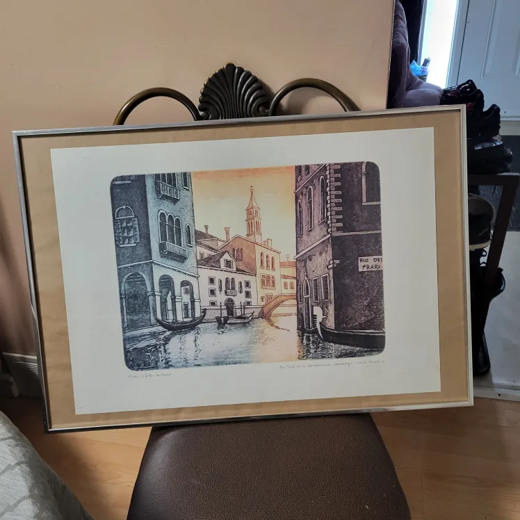 Like New Large Venice Scene Print thumbnail