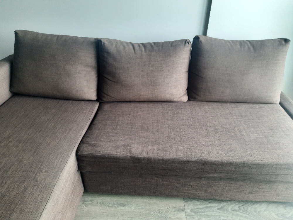 ikea Brown Sectional Sofa with Storage - photo 3