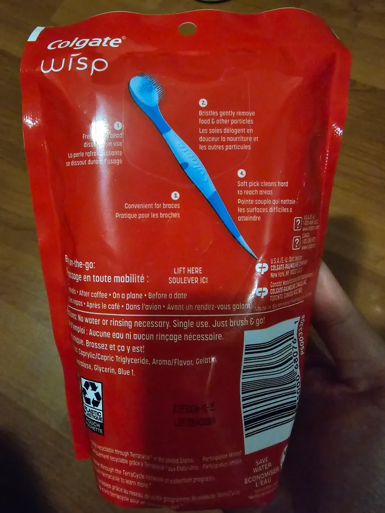 Colgate Wisp Max Fresh Mini Toothbrushes - 3 Packs of 24 image indicator(2)