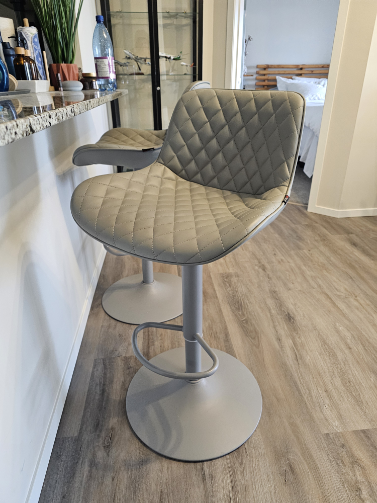 Set of 2 Swivel Bar Stools - photo 2