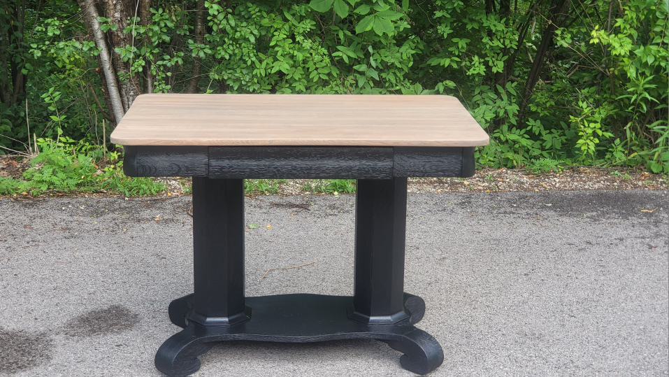Antique library table