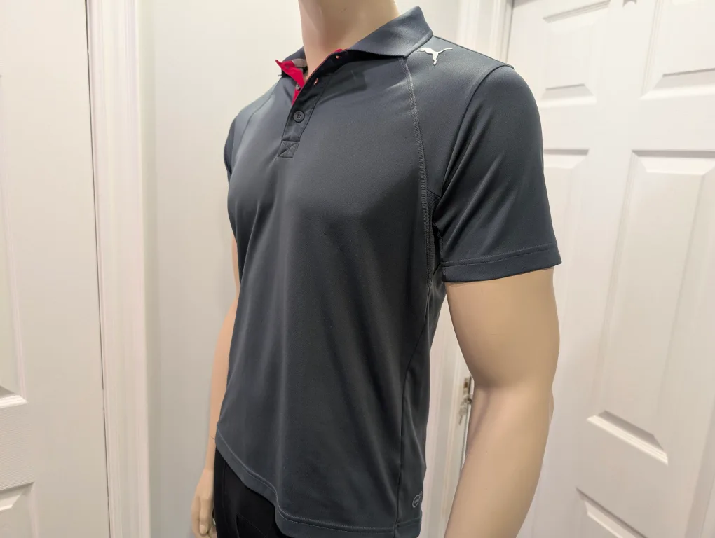 EUC - Men's Puma Grey Golf Polo Shirt image indicator(3)