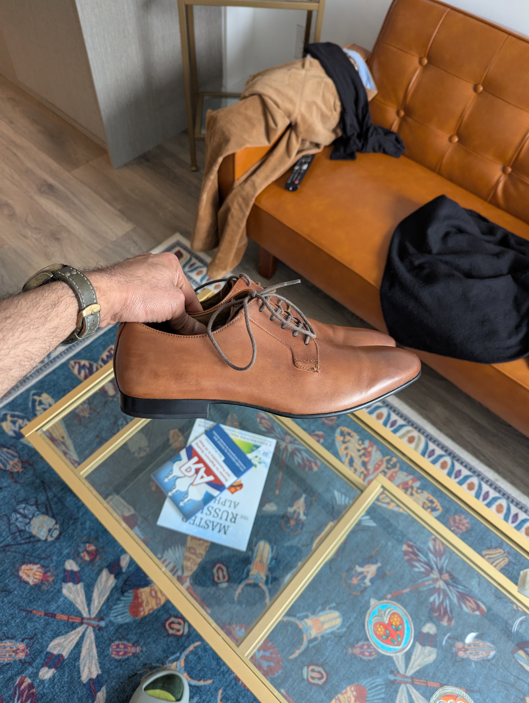 Brown Leather Dress Shoes - photo 3
