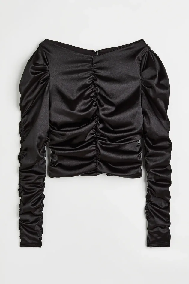 Women's Ruffled Puff Sleeve Shirt thumbnail