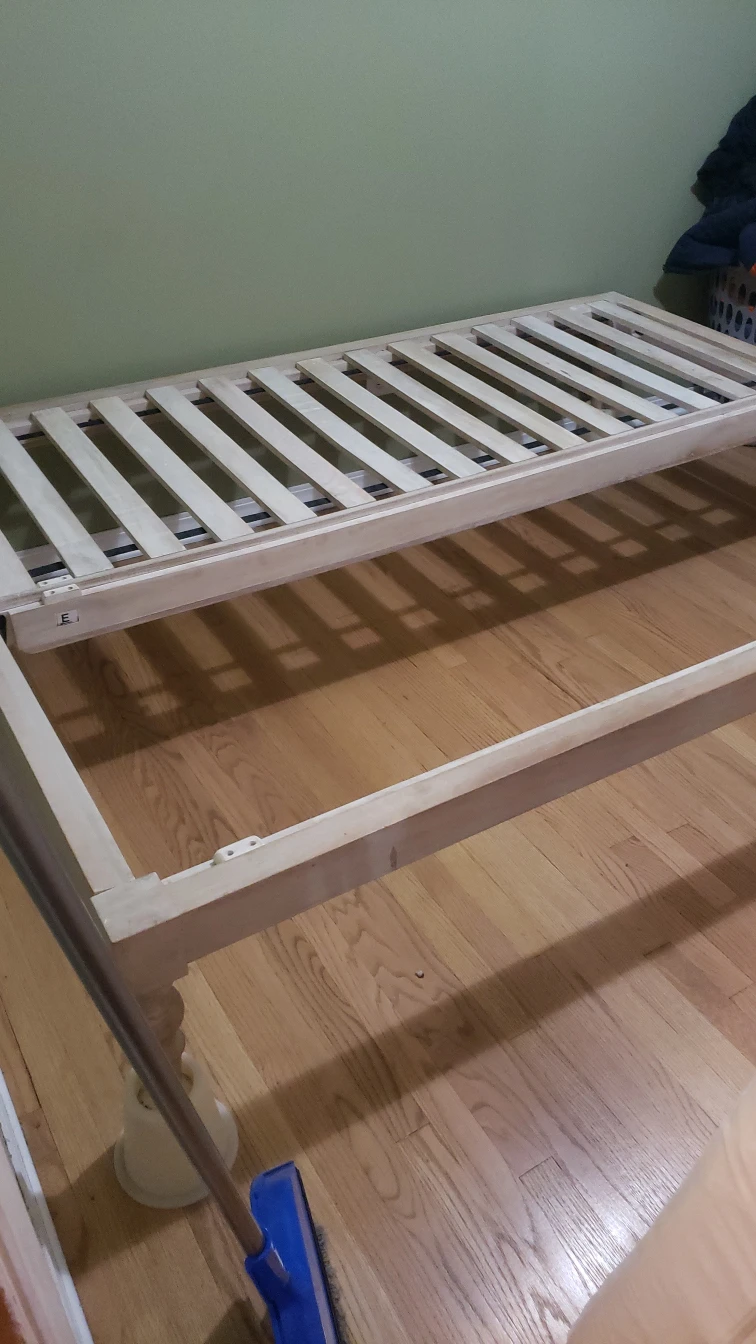 Wooden bed frame