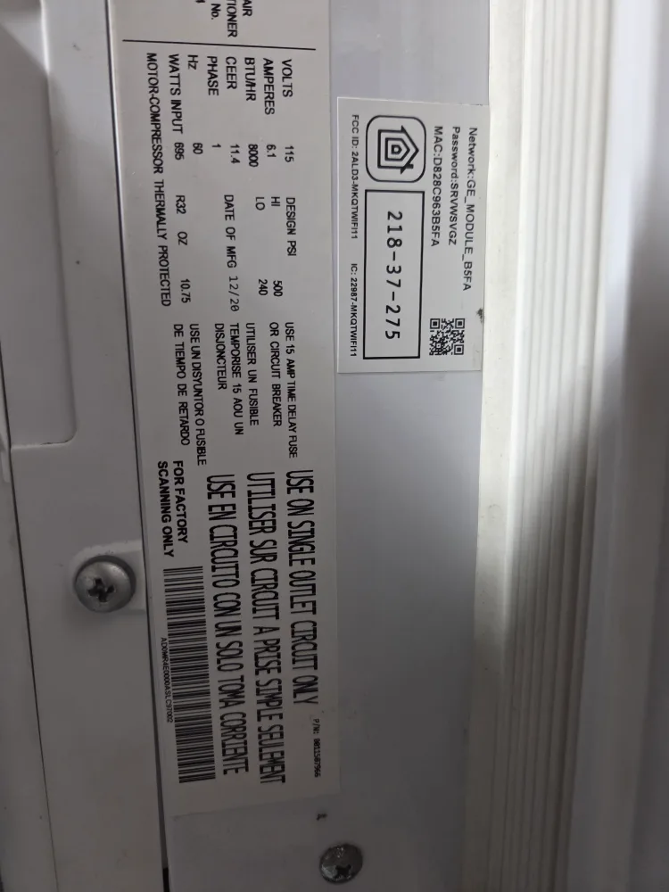 GE Window Air Conditioner - 8,000 BTU image indicator(3)