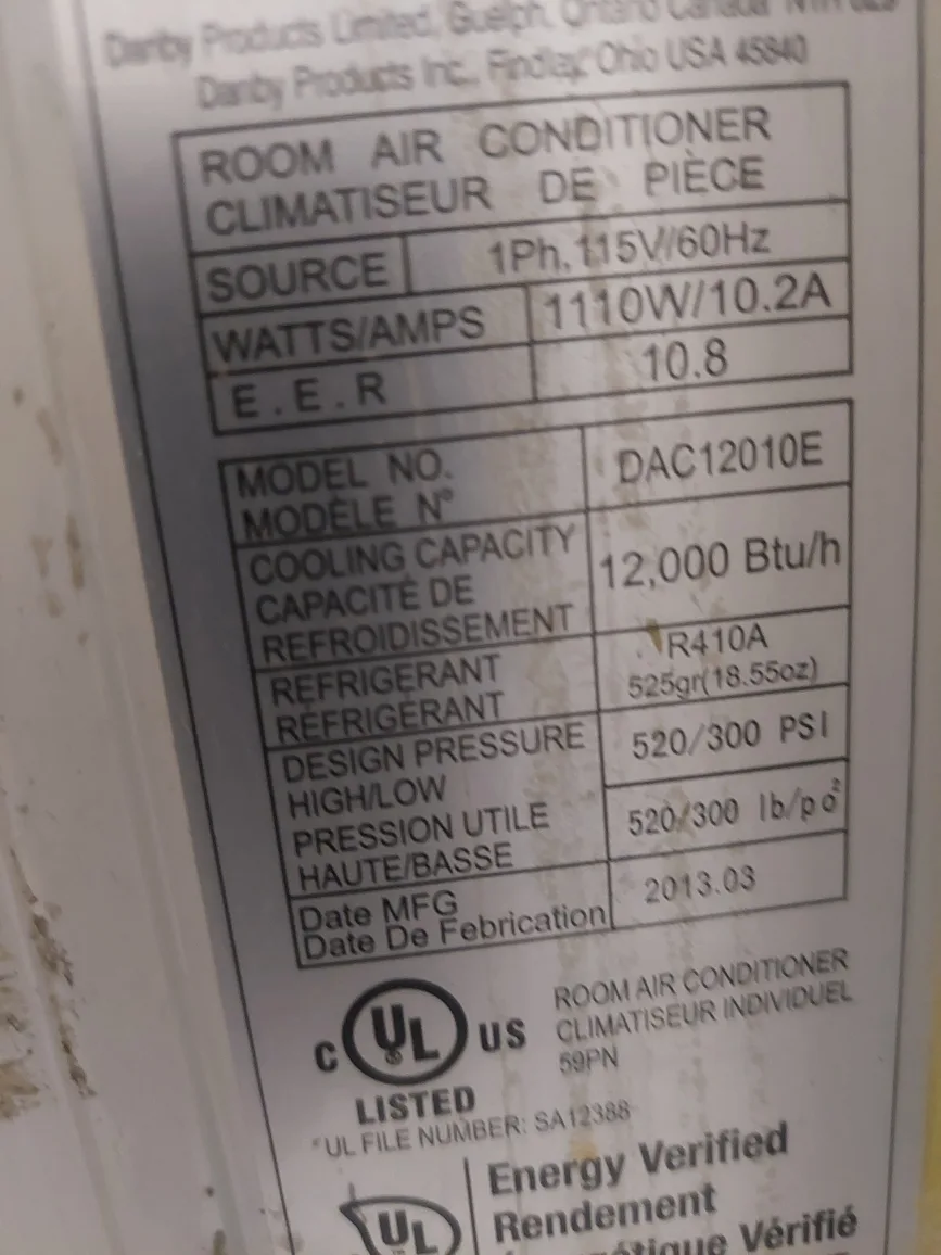 Danby 12000 BTU Room Air Conditioner image indicator(2)