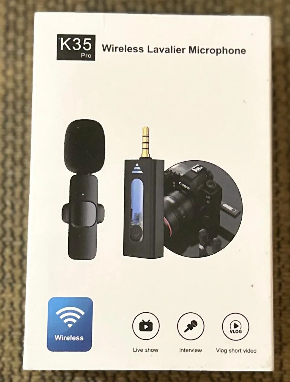 New K35 Pro Wireless Lavalier Microphone thumbnail