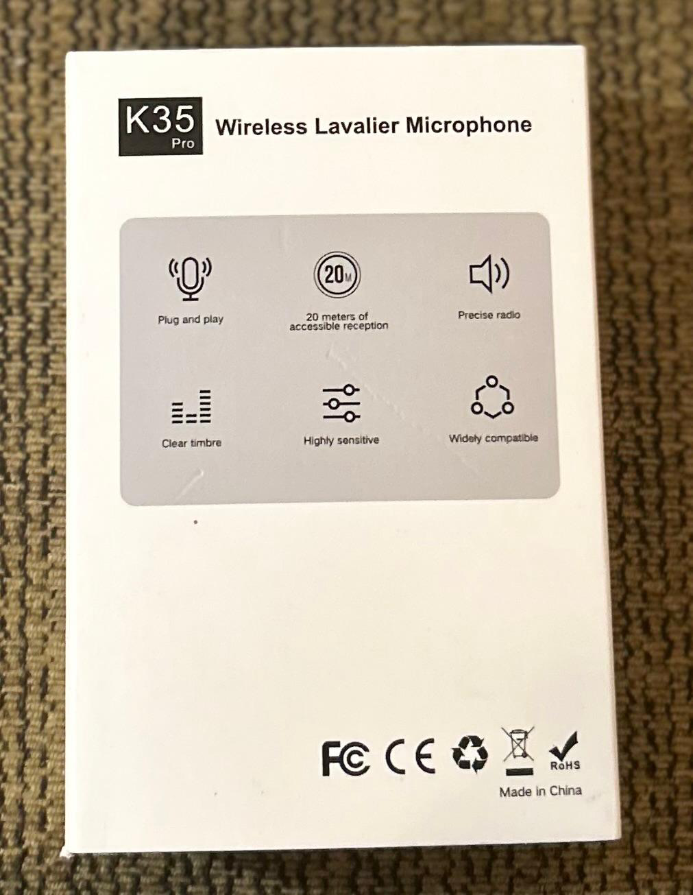 New K35 Pro Wireless Lavalier Microphone - photo 3