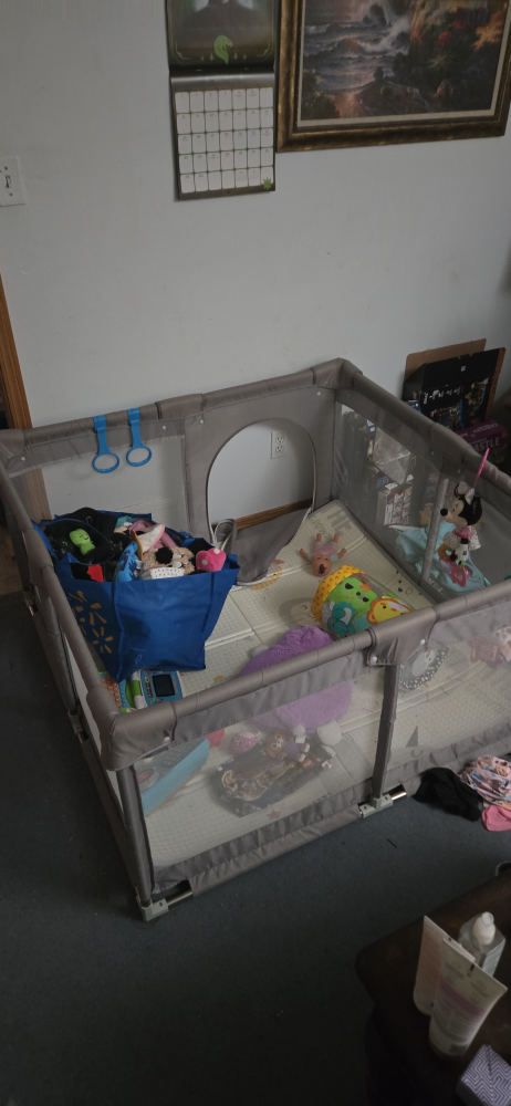 Grey Baby Playpen