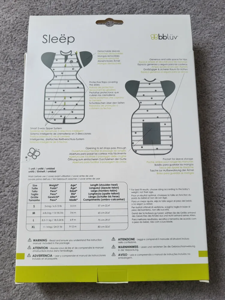 Love To Dream Swaddle UP & BBluv Convertible Swaddle - NB Size image indicator(8)
